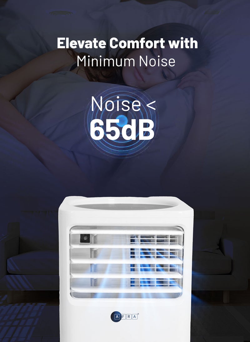 عفرا Portable Air Conditioner with Cooling, Heating, Dehumidifier & Fan | 12000 BTU | Remote Control & LED Display | R290 Refrigerant | 2-Year Warranty AF-120PACWH White  - Image 3