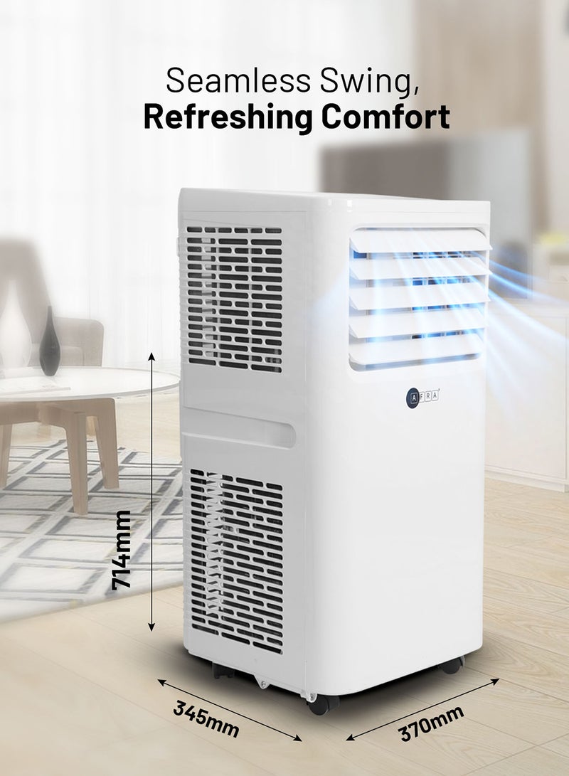 عفرا Portable Air Conditioner with Cooling, Heating, Dehumidifier & Fan | 12000 BTU | Remote Control & LED Display | R290 Refrigerant | 2-Year Warranty AF-120PACWH White  - Image 5