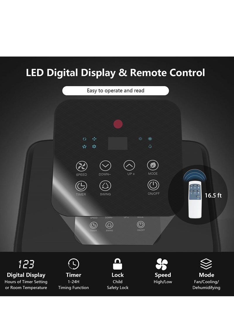 AFRA - Portable Air Conditioner with Cooling, Heating, Dehumidifier & Fan | 9000 BTU | Remote Control & LED Display | Energy-Efficient R290 Refrigerant | 2-Year Warranty AF-900PACWH White - Image 1