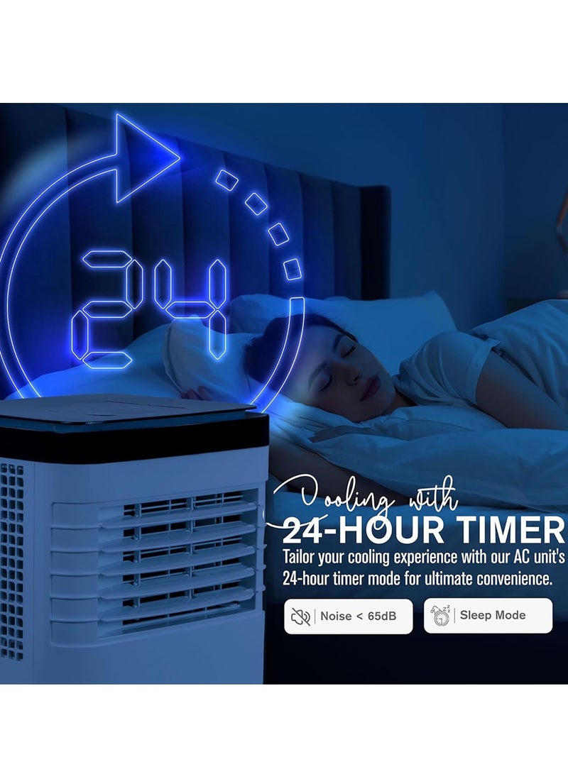 AFRA Portable Air Conditioner with Cooling, Heating, Dehumidifier & Fan | 9000 BTU | Remote Control & LED Display | Energy-Efficient R290 Refrigerant | 2-Year Warranty AF-900PACWH White  - Image 5
