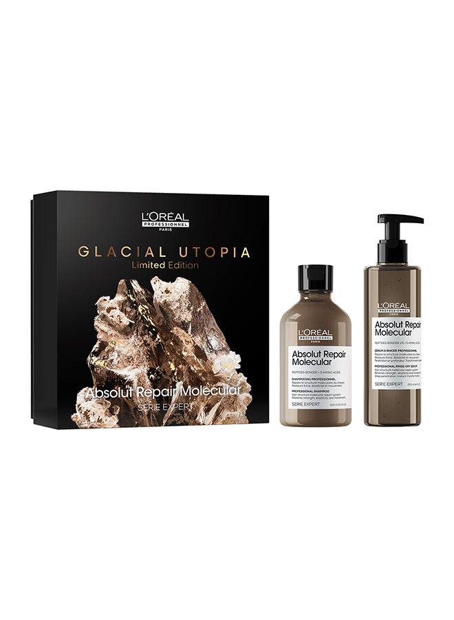 Absolut Repair Molecular Glacial Utopia Duo Set | For Extremely Damaged Hair |Shampoo 300 Ml And Rinse-Off Serum 250Ml│Serie Expert - pnsku/N70117060V/45/_/1728103791/91d488f5-82c1-48a3-9bca-b4ffea7654f3