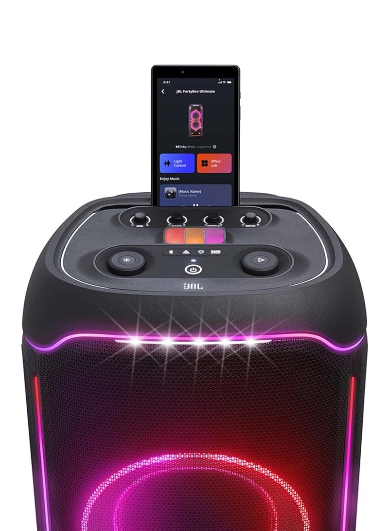 JBL Partybox Ultimate Party Speaker and JBL PARTYBOX WIRELESS MIC Combo, JBLPARTYBOXULTEU+JBLPBWIRELESSMIC Black  - Image 4