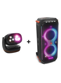 JBL Partylight Beam And Partybox Club 710 Portable Party Speaker Combo JBLPLBEAMEU+JBLPARTYBOX710EU Black  - Image 1