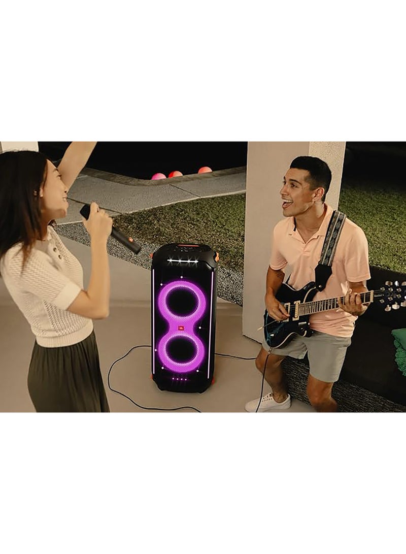 JBL Partybox 710 Party Speaker With 800W RMS Powerful Sound, Built-In Lights And Partybox Wireless Mic Combo JBLPARTYBOX710EU+JBLPBWIRELESSMIC Black  - Image 3