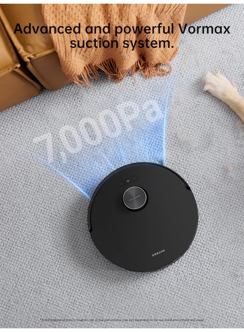 Dreame - Ultra Robot Vacuum and Mop with Mop-Extend,Auto Mop Removal,Raising,Washing and Drying,7000Pa Suction,Self-Emptying,Self-Refilling,AI Obstacle Avoidance 4.5 L 100 W L20 ULTRA Black - Image 1