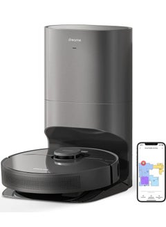 Dreame Robot Vacuum with Automatic Dirt Disposal-Empties Itself for 65 Days, LiDAR Navigation & 3D Obstacle Avoidance, 4000 Pa Suction Power & Smart Mapping, Compatible With Alexa 4 L 46 W Z10 Pro Black  - Image 1
