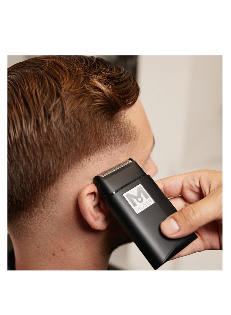Pro Finish Cordless Mobile Shaver For Men | Ultra-Close 0.05 Mm Shaving Foil | Powerful 7500 Rpm Motor | 150-Min Run Time With 90-Min Quick Charge | Lightweight And Travel-Friendly (3616-0150) Black