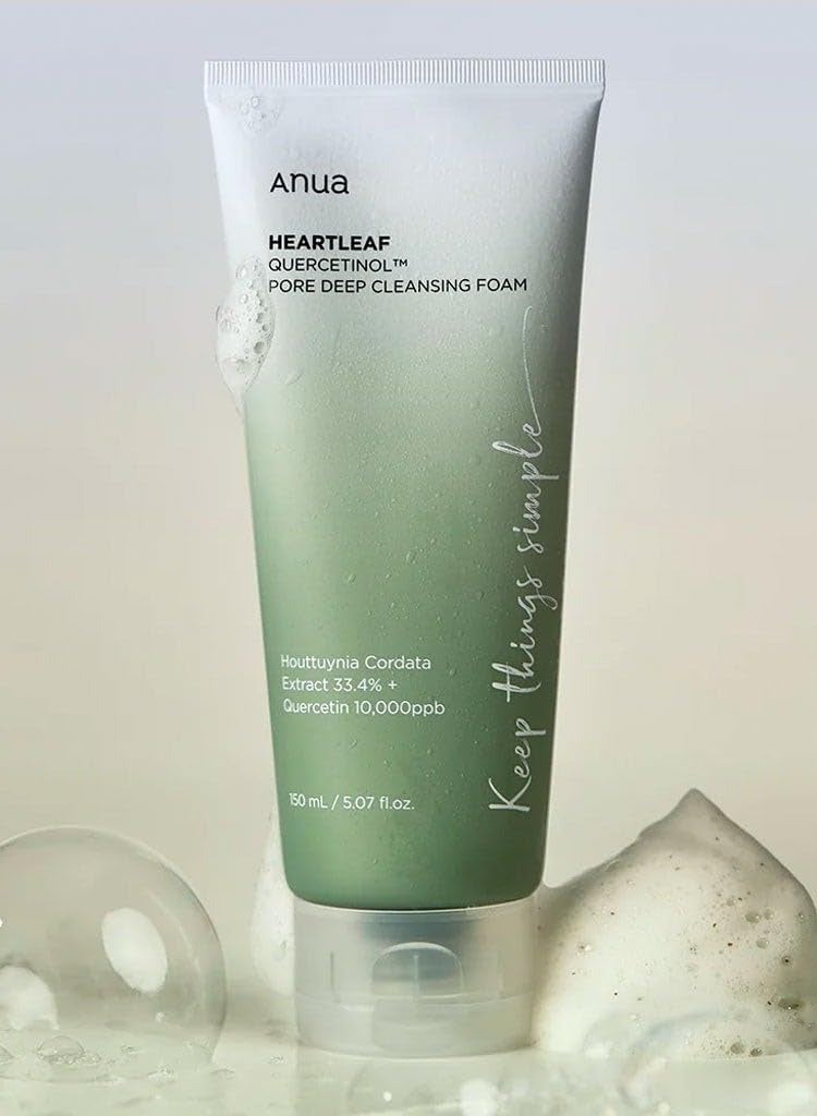 Anua Heartleaf Quercetinol Pore Deep Cleansing Foam Pack Of 2 150 mlml  - Image 2