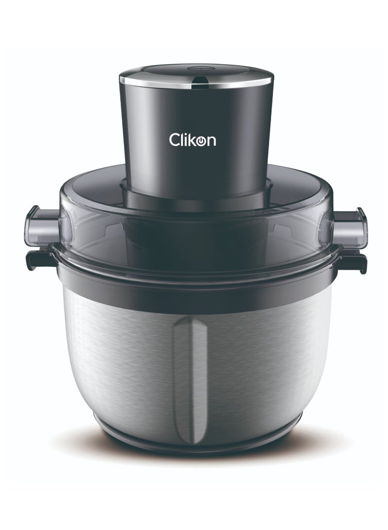 كليكون 2 Speed Multi Chopper Food Processor With 2L Jar Capacity, Stainless Steel Blades | Perfect For Blending & Chopping Fruits, Vegetables & More 2 L 350 W CK2669 Silver/Black  - Image 4