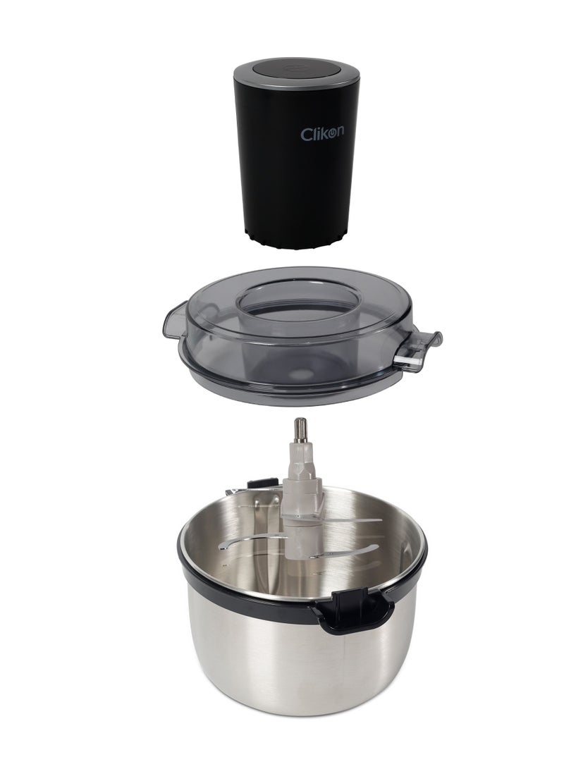 كليكون 2 Speed Multi Chopper Food Processor With 2L Jar Capacity, Stainless Steel Blades | Perfect For Blending & Chopping Fruits, Vegetables & More 2 L 350 W CK2669 Silver/Black  - Image 3