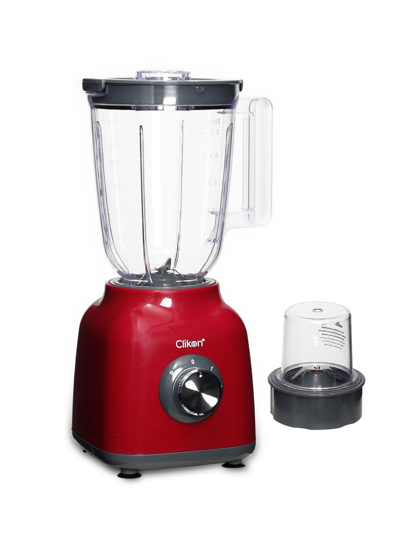 كليكون 2 in 1 Blender With Powerful Copper Motor and 1.5l Unbreakable Jar 1.5 L 400 W CK2294 Red  - Image 1