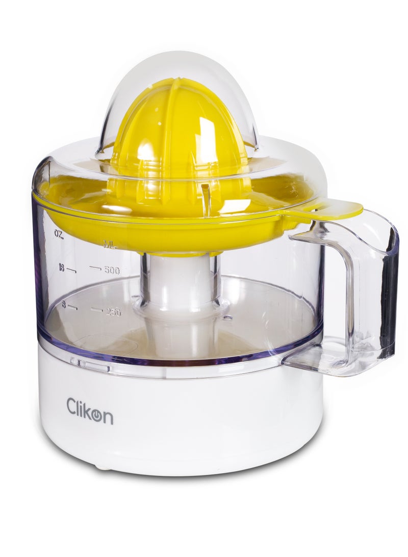 Citrus Juicer With Transparent Lid and Jar 0.5 L 25 W CK2673 White/Yellow
