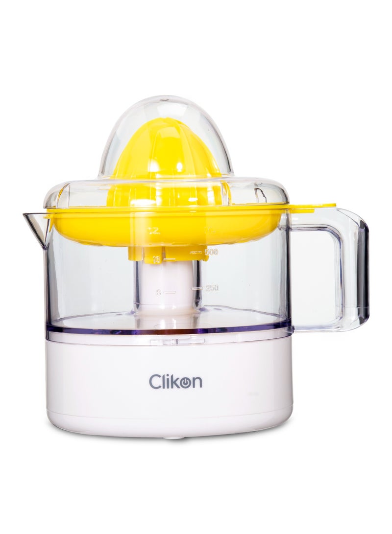 Citrus Juicer With Transparent Lid and Jar 0.5 L 25 W CK2673 White/Yellow