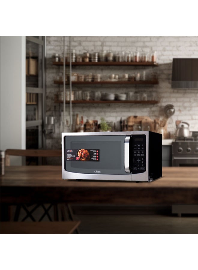 43 L Digital Microwave Oven With 11 Power Levels and Multi stage Cooking Function, Speed & Weight Defrost Function, Digital Touch Control, Child Safety-Lock, Touch Control Panel 43 L 1500 W CK4330 Black