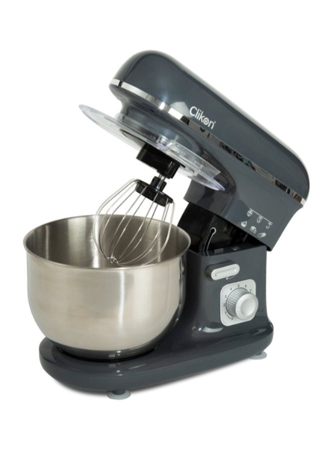 Stand Mixer With Dough Hook, Wire Whisk & Flat Beater Attachments, 10 Speed Settings, Lockable Stainless Steel Bowl, Tilt Back Design, Suction Feet Grips 5 L 600 W CK2615 Grey - pnsku/N70117148V/45/_/1730474409/d443ac9e-2d57-4238-80cd-c55b05d77bda