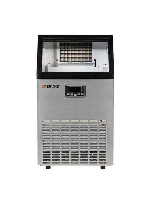 Ice Maker with a Daily Production Capacity of 45 kg, 45 L 270 W RE-6-047 BLACK