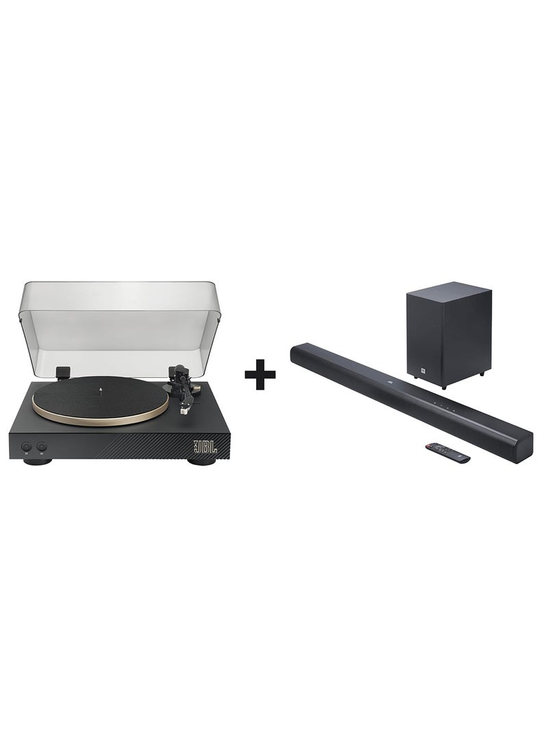 JBL Spinner Bluetooth And Cinema Sb550 3.1 Channel Soundbar Combo JBLSPINNERBTGLDEU+JBLSB550BLKUK Black  - Image 1