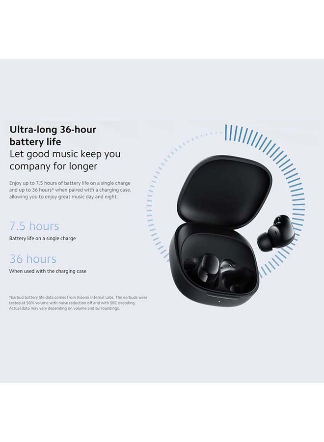 شاومي - Redmi Buds 6 Play - In-Ear Headphones, 36h Battery Life, 10 mm Dynamic Driver with 5 EQ Settings, AI Noise reductions for Calls, Bluetooth 5.4, Quick Charge for 3h Music in 10 Minutes White - Image 1