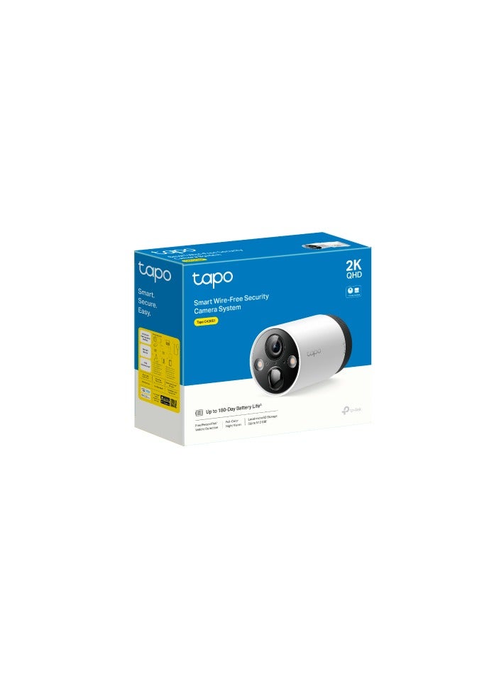 TP-LINK - TP-Link (Tapo C420S1) Outdoor Wireless Security Camera, 2K QHD, Color Night Vision, Starlight Sensor, Motion/Person/Vehicle Detection, 180 Day Battery, Works w/Alexa & Google Home, 1-Camera - Image 1