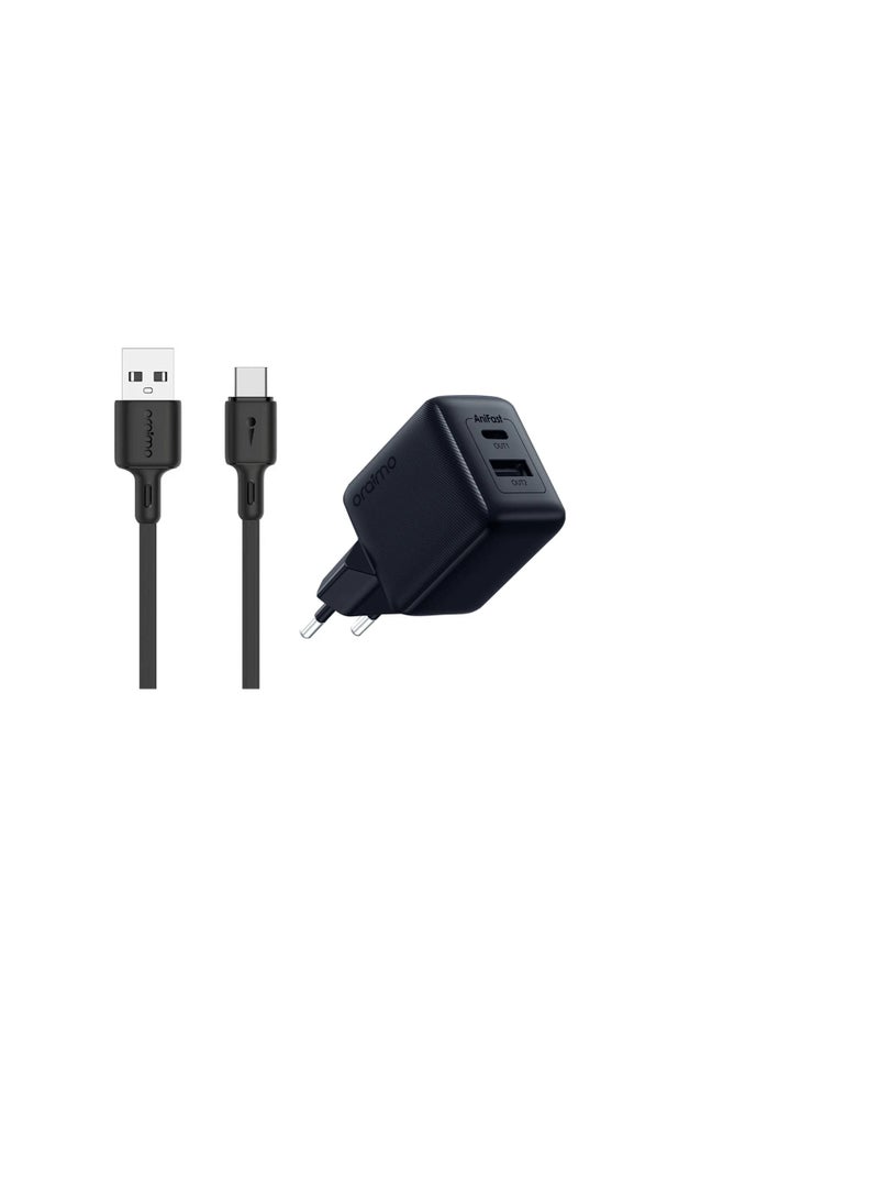 Oraimo Oraimo Cannon Wall Charger PD 18W Fast Charging OCW-5183E+C53 - Black - Image 1