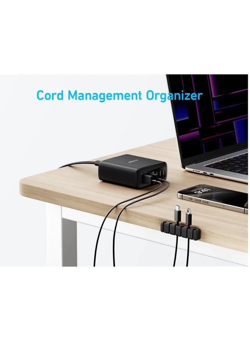 Anker - USB C Charger, 6 Port Charging Station with 112W Power, for iPhone 16/15/14/13/12 Series, MacBook, Galaxy, iPad, and Samsung S25/S24 (Cable Not Included) Black - Image 1