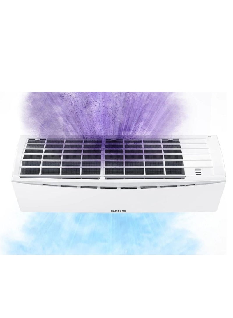 Samsung - Split Air Conditioner 1 Ton 12000 BTU With 1 Year Warranty 977 W AR12BRHQJWKXSG White - Image 1