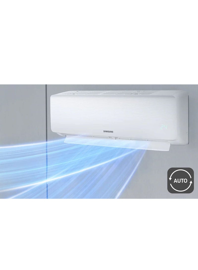 Samsung - Split Air Conditioner 1 Ton 12000 BTU With 1 Year Warranty 977 W AR12BRHQJWKXSG White - Image 1