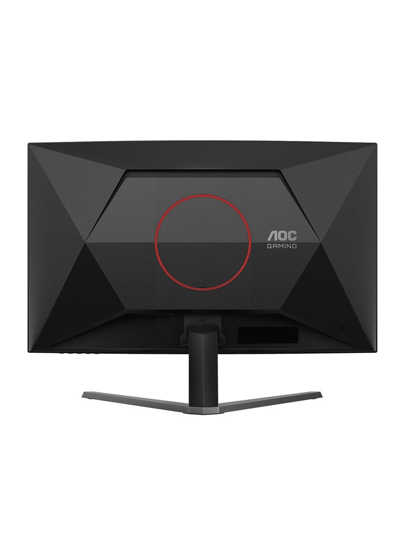 AOC - CQ32G4E 31.5" QHD Curved 1500R Gaming Monitor, 180Hz Refresh Rate, 0.5ms Response Time, Flicker-free Technology, HDR10 Adaptive Sync, HDMI 2.0 x 1, DisplayPort 1.4 x 1, CQ32G4E Black/Red - Image 1