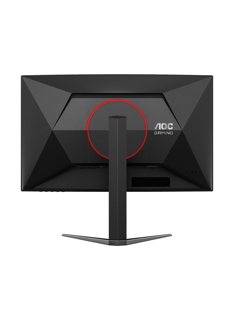 AOC CQ27G4 27" QHD VA Curved Gaming Monitor, 180Hz Refresh Rate, 0.5ms Response Time, Flicker-free Technology, HDR10 Adaptive Sync, HDMI 2.0 x 1, DisplayPort 1.4 x 1, CQ27G4 Black/Red  - Image 5
