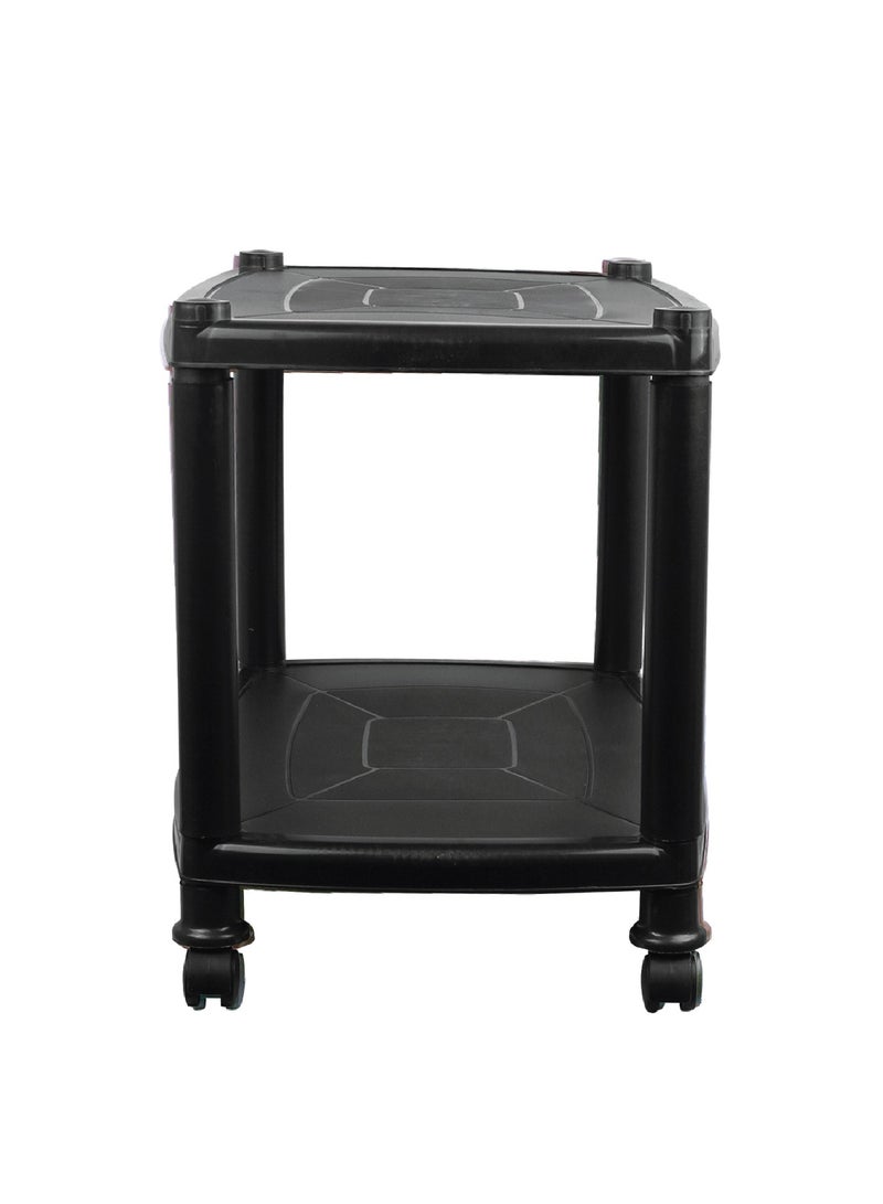 Esqube Sigma Plastic Trolley Portable Table Black Color Black - pnsku/N70117315V/45/_/1728370310/ea787794-452a-4083-ae84-5a0aef9f1eac