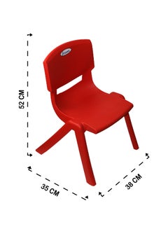 ESQUBE Kids Deluxe Study Chair Red Color Red  - Image 3