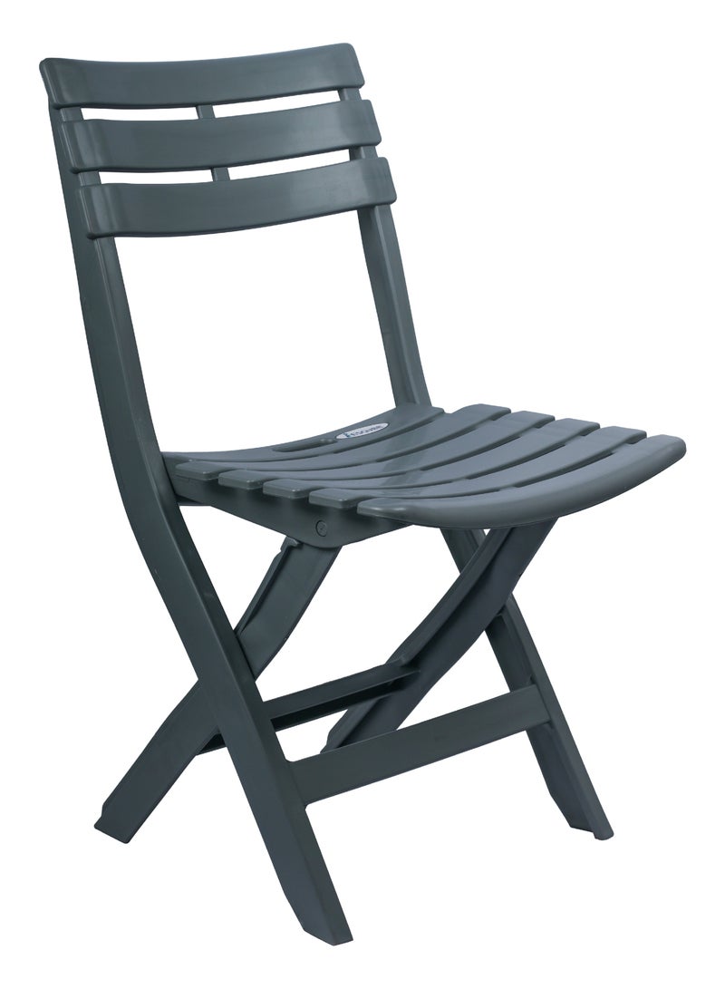 ESQUBE Esqube Adults Folding Chair Patio Lawn Garden Outdoor Chair Grey Color Grey  - Image 1