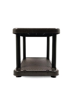 ESQUBE Esqube Coffee Table Center Teapoy Plastic Table Black Black  - Image 3