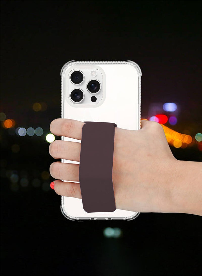 مارجون ( for iPhone 16 Pro Max ) 3 Pack, 1 Case and 2 Screen Protectors, with Phone Grip and Expanding Stand, Kickstand Fully Protective Cover with Phone Grip Holder Merlot - Image 5