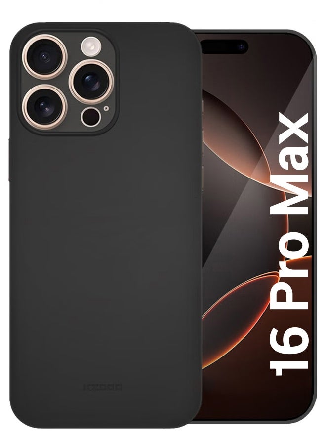 MARGOUN Case Cover For Apple Iphone 16 Pro Max, Air Skin Series Back Cover Sturdy Durable Thin Case Drop Protection Cover Black - Image 1