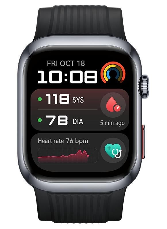 HUAWEI WATCH D2  Smartwatch, 1.82" AMOLED Touch display, Blood Pressure Monitoring, Slim Design, Bluetooth Calling, Compatible with iOS Android, 6 months HUAWEI care+ Black - Image 1