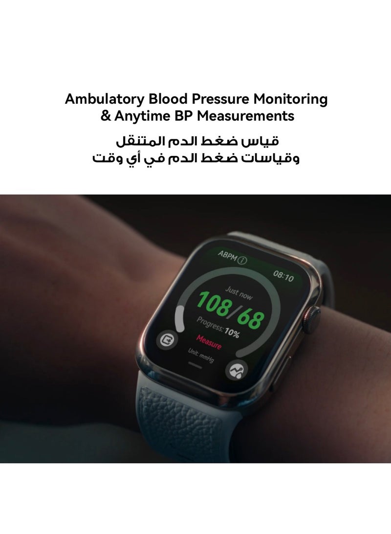 HUAWEI WATCH D2  Smartwatch, 1.82" AMOLED Touch display, Blood Pressure Monitoring, Slim Design, Bluetooth Calling, Compatible with iOS Android, 6 months HUAWEI care+ Gold - Image 4