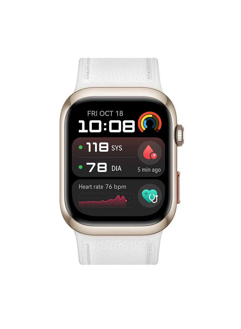 HUAWEI WATCH D2  Smartwatch, 1.82" AMOLED Touch display, Blood Pressure Monitoring, Slim Design, Bluetooth Calling, Compatible with iOS Android, 6 months HUAWEI care+ Gold - Image 1