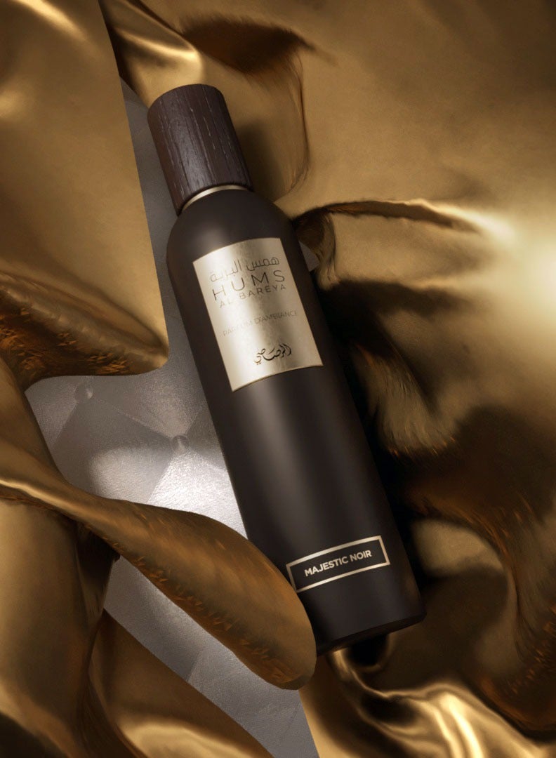 Rasasi Hums Al Bareya Majestic Noir Unisex 250ml  - Image 3