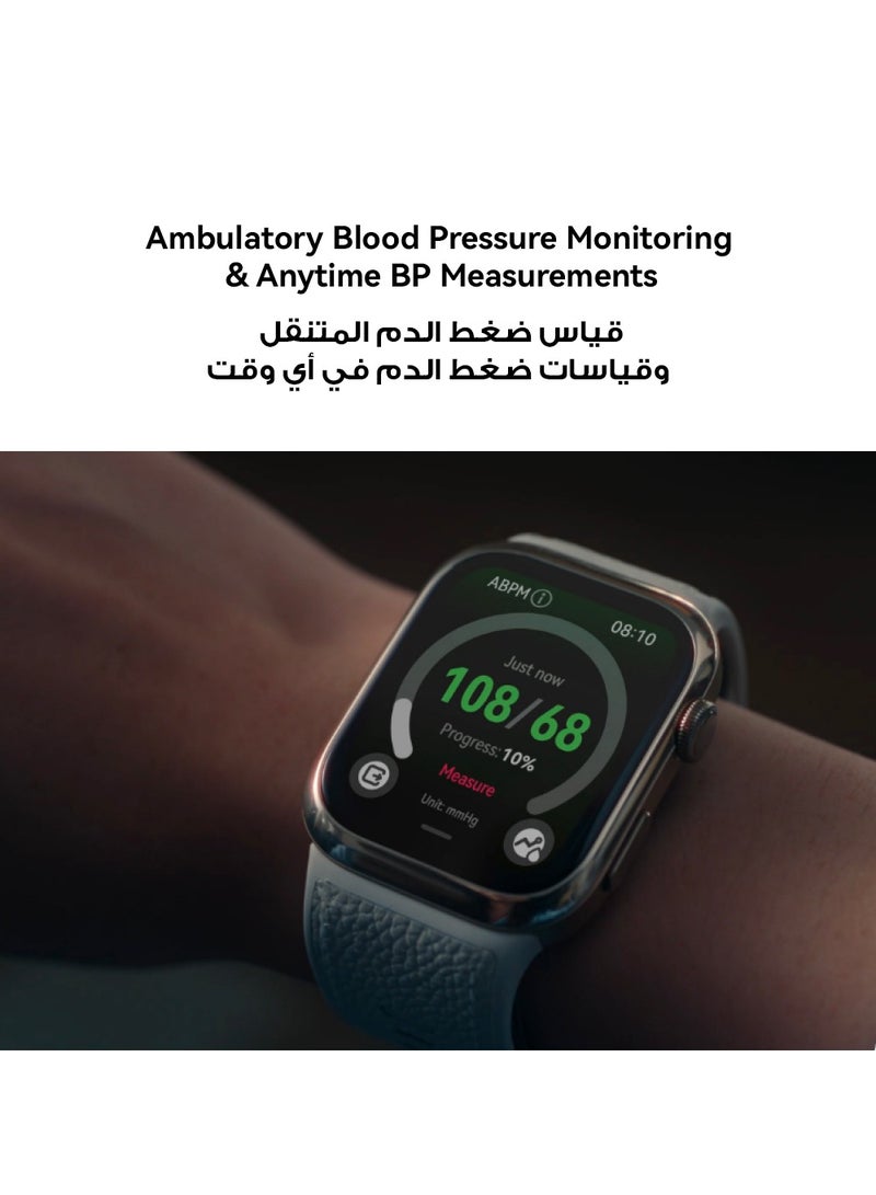 HUAWEI - WATCH D2 Smartwatch, 1.82" AMOLED Touch display, Blood Pressure Monitoring, Slim Design, Bluetooth Calling, Compatible with iOS Android, 6 months HUAWEI care+, Free Smart Scale, Gold - Image 1