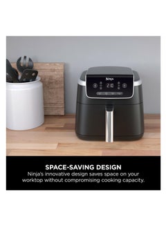 Ninja Air Fryer Pro 4.7L, Single Drawer, 4-in-1, Air Fry, Roast, Reheat, Dehydrate, Cooks 1-2 Portions, Digital, Cook From Frozen, Non-Stick Drawer & Crisper Basket 4.7 L 1500 W AF140ME Black  - Image 5