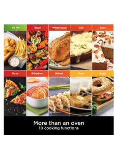Ninja Foodi 10-in-1 Multifunction Oven, Fast Mini Oven, Countertop Oven, 10 Cooking Functions, Air Fry, Pizza, Grill, Roast, Bake, Toast, Bagel And More, Make Family-Size Meals 1 L 2400 W Dt200ME 43.5  - Image 3