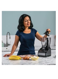 Ninja Food Processor with 4 Automatic Programs; Chop, Puree, Slice, Mix, and 3 Manual Speeds, 2.1L Bowl, Chopping, Slicing & Dough Blades, Dishwasher Safe Parts 2.1 L 850 W BN650ME Silver  - Image 3