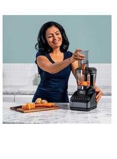 Ninja Food Processor with 4 Automatic Programs; Chop, Puree, Slice, Mix, and 3 Manual Speeds, 2.1L Bowl, Chopping, Slicing & Dough Blades, Dishwasher Safe Parts 2.1 L 850 W BN650ME Silver  - Image 5