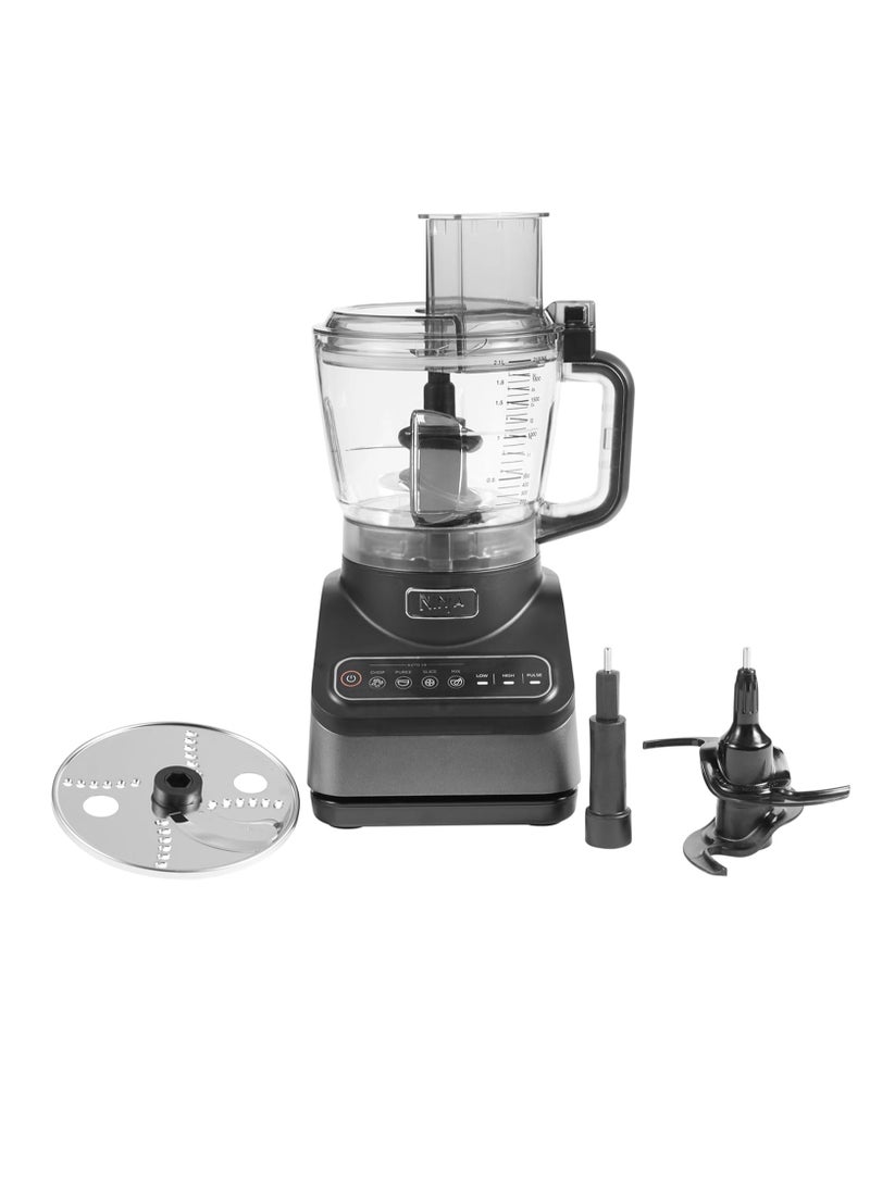 Ninja - Food Processor with 4 Automatic Programs; Chop, Puree, Slice, Mix, and 3 Manual Speeds, 2.1L Bowl, Chopping, Slicing & Dough Blades, Dishwasher Safe Parts 2.1 L 850 W BN650ME Silver - Image 1
