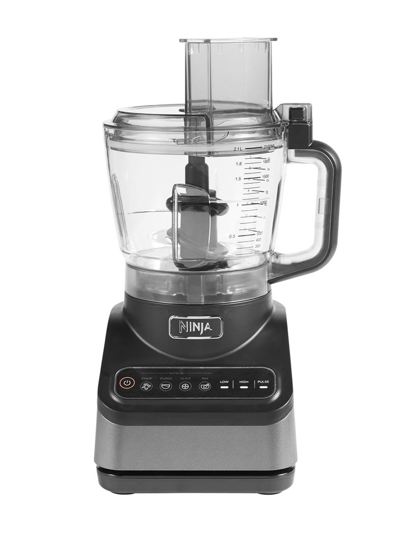 Ninja - Food Processor with 4 Automatic Programs; Chop, Puree, Slice, Mix, and 3 Manual Speeds, 2.1L Bowl, Chopping, Slicing & Dough Blades, Dishwasher Safe Parts 2.1 L 850 W BN650ME Silver - Image 1