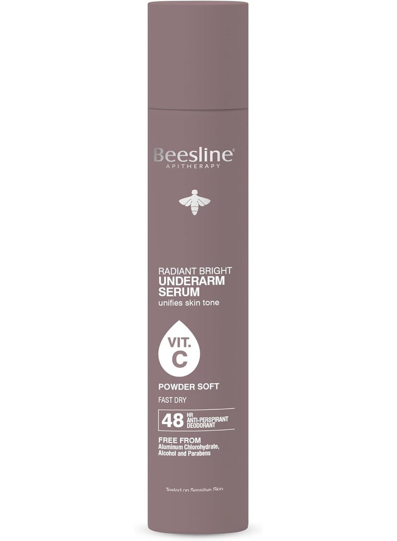Beesline Radiant Bright Underarm Serum Powder Soft 150ml - Image 1