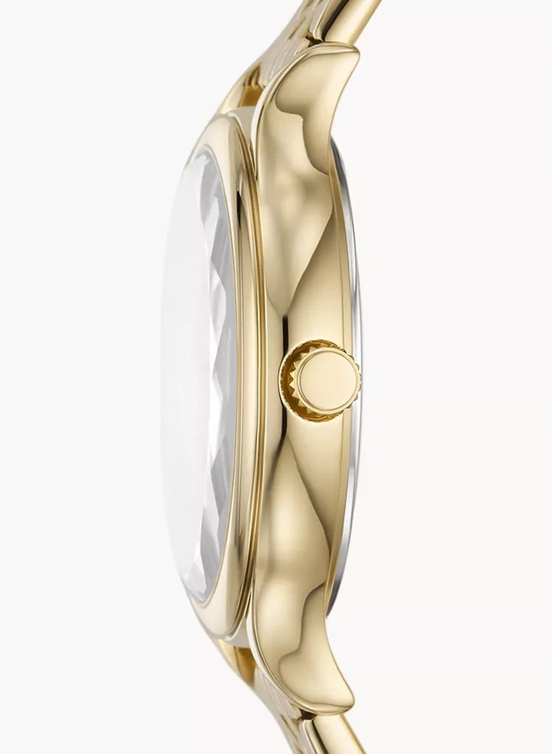 FOSSIL Women's Laney Three-Hand Gold-Tone Stainless Steel Watch BQ3905 - 34mm  - Image 2