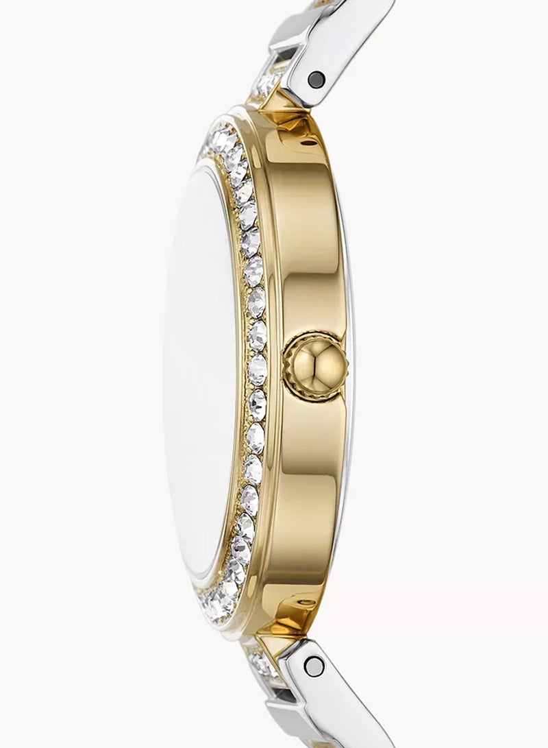 FOSSIL Women's Karli Three-Hand Two-Tone Stainless Steel Watch BQ3944 - 34mm  - Image 2