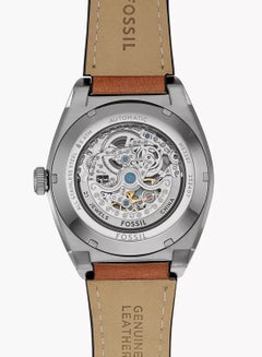 FOSSIL Men's Everett Automatic Brown Leather Watch ME3261 - 42mm  - Image 3